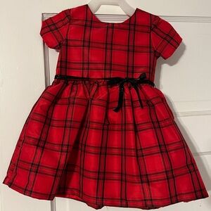 Carters dress 12 months holiday Christmas black red bow